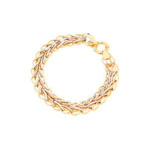 Bransoletka złota wielokolorowa