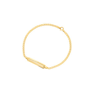 Bransoletka złota z blaszką pod grawer