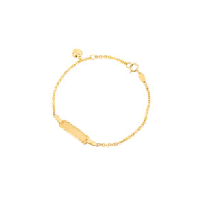 Bransoletka złota z blaszką