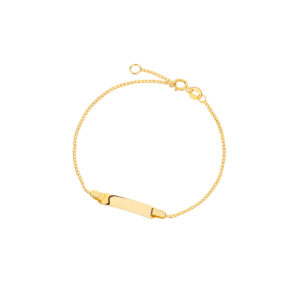 Bransoletka złota z blaszką