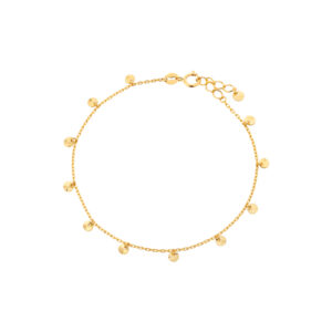 Bransoletka złota z blaszkami