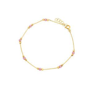 Bransoletka złota z cyrkoniami