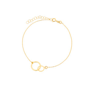 Bransoletka złota z kółkami