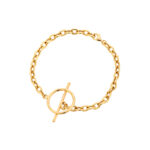 Bransoletka złota z kółkiem i pałeczką