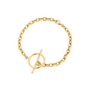 Bransoletka złota z kółkiem i pałeczką