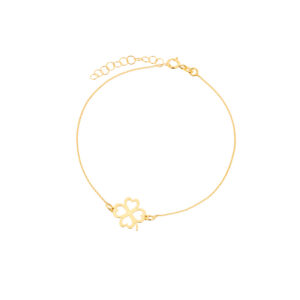 Bransoletka złota z koniczyną