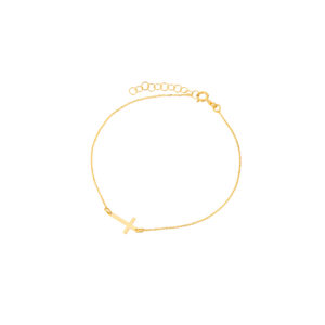 Bransoletka złota z krzyżem