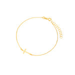 Bransoletka złota z krzyżykiem