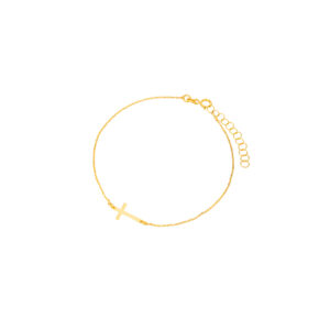 Bransoletka złota z krzyżykiem