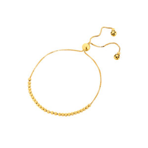 Bransoletka złota z kuleczkami