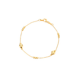 Bransoletka złota z kuleczkami