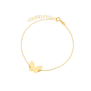 Bransoletka złota z motylem