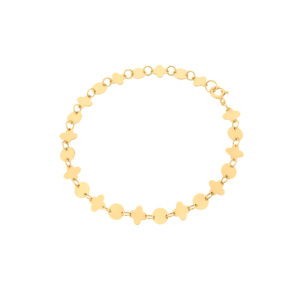 Bransoletka złota z motywem geometrycznym