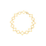 Bransoletka złota z motywem roślinnym