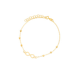 Bransoletka złota z nieskończonością