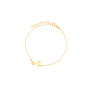 Bransoletka złota z nutką