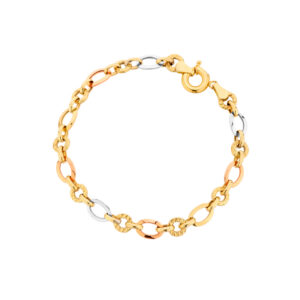 Bransoletka złota z ogniwek