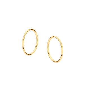 Kolczyki pozłacane koła