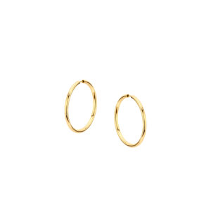 Kolczyki pozłacane koła