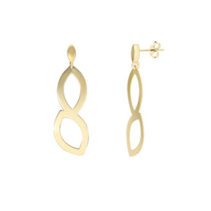 Kolczyki pozłacane sztyft