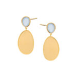 Kolczyki  pozłacane z kolekcji Orient na sztyfcie