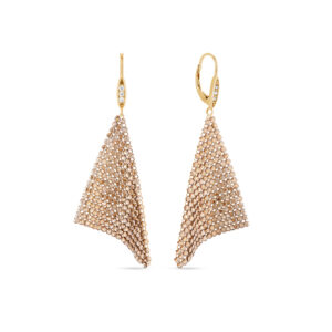 Kolczyki pozłacane z kryształami