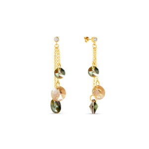 Kolczyki pozłacane z kryształami