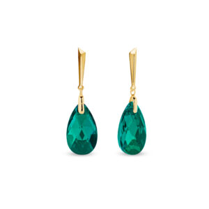 Kolczyki pozłacane z kryształami