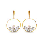 Kolczyki pozłacane z kryształami