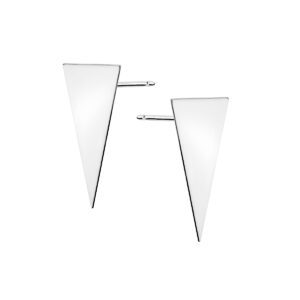 Kolczyki srebrne geometryczne na sztyft