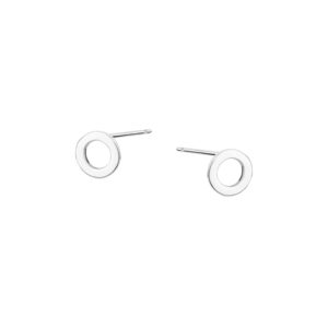 Kolczyki srebrne koła – sztyft