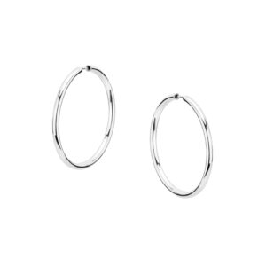 Kolczyki srebrne koła