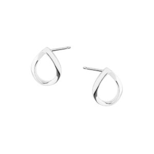 Kolczyki srebrne łezki na sztyfcie