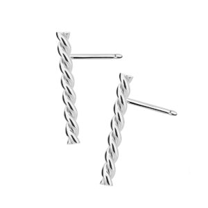 Kolczyki srebrne na sztyfcie