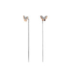 Kolczyki srebrne pokryte złotem pr. 375