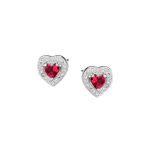 Kolczyki srebrne serca