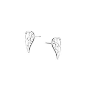 Kolczyki srebrne skrzydła na sztyfcie