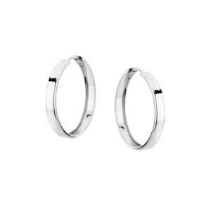 Kolczyki srebrne szerokie koła Szarnir