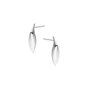 Kolczyki srebrne w kształcie łezki – sztyft