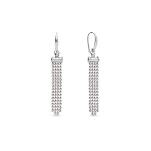 Kolczyki srebrne wiszące z kryształami