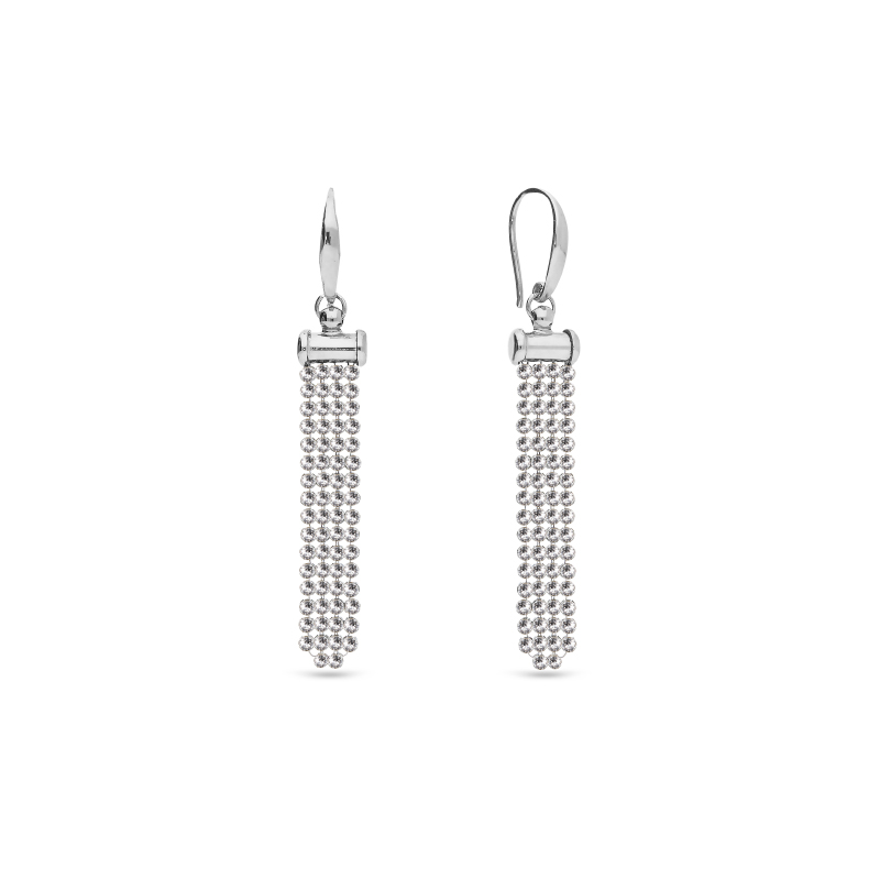 Kolczyki srebrne wiszące z kryształami Kolczyki srebrne wiszące z kryształami