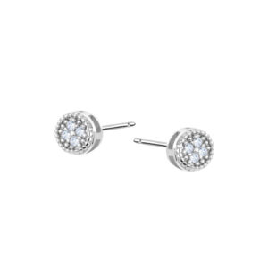 Kolczyki srebrne z cyrkonią Sztyft