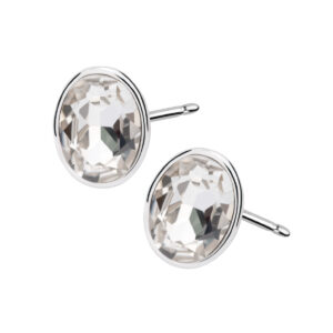 Kolczyki srebrne z cyrkonią – sztyft