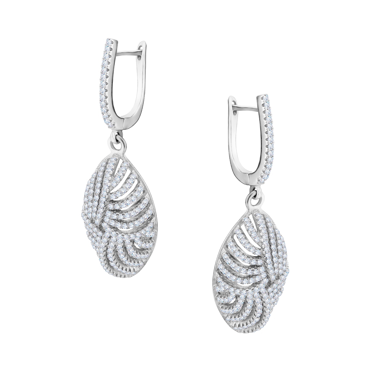 Kolczyki srebrne z cyrkoniami- zapięcie angielskie Kolczyki srebrne z cyrkoniami- zapięcie angielskie