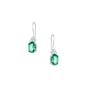 Kolczyki srebrne z cyrkoniami – bigiel