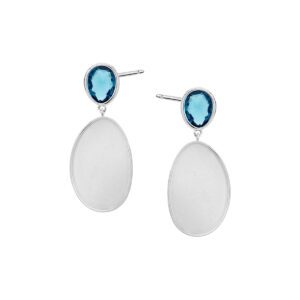 Kolczyki  srebrne z kolekcji Orient na sztyfcie