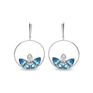 Kolczyki srebrne z kryształami