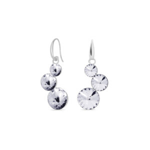 Kolczyki srebrne z kryształami