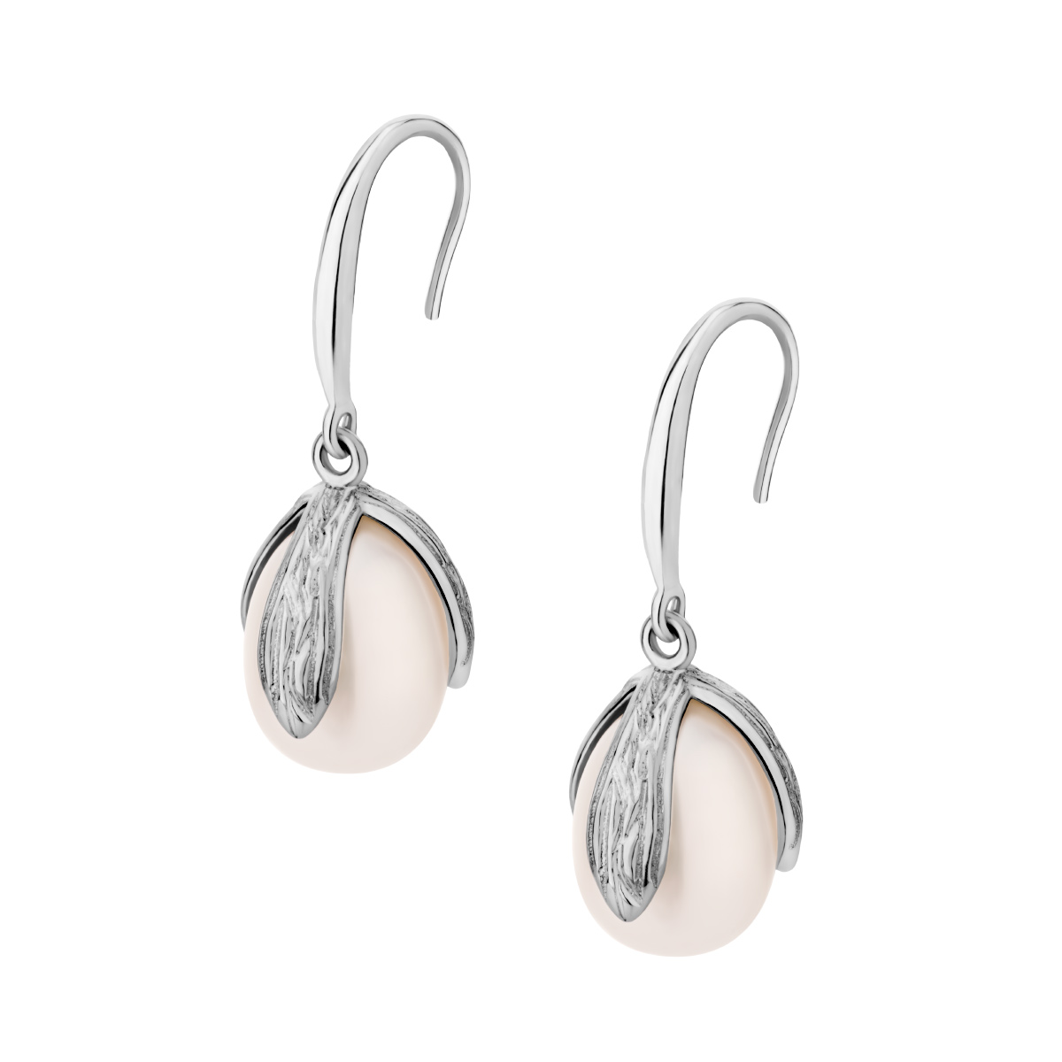 Kolczyki srebrne z perłami – bigiel Kolczyki srebrne z perłami – bigiel