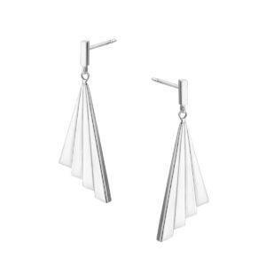 Kolczyki srebrne z zapięciem typu sztyft